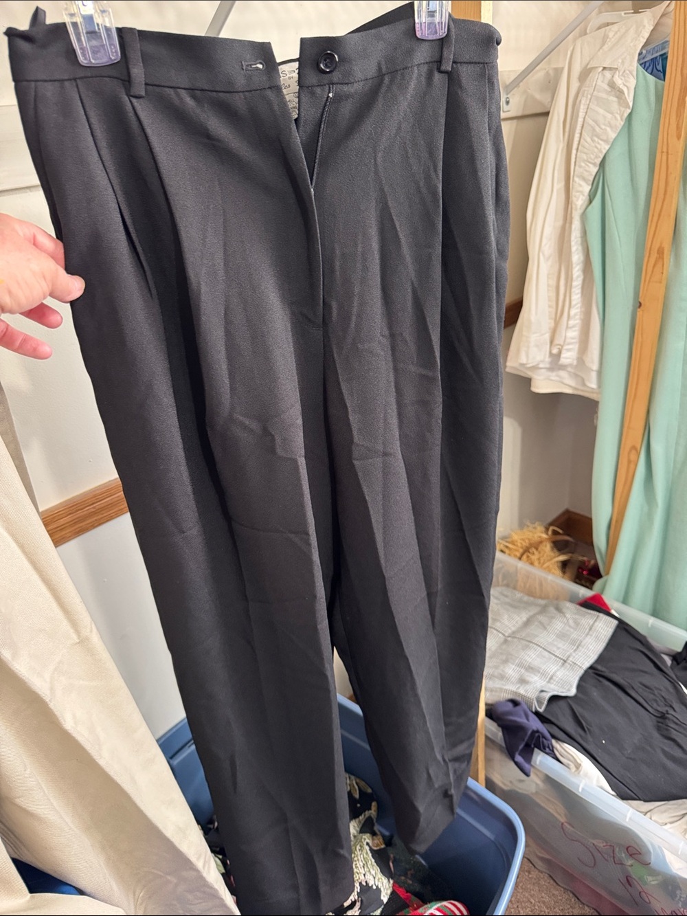 Vintage Focus 2000 by Charles Glueck Black Dress Pants